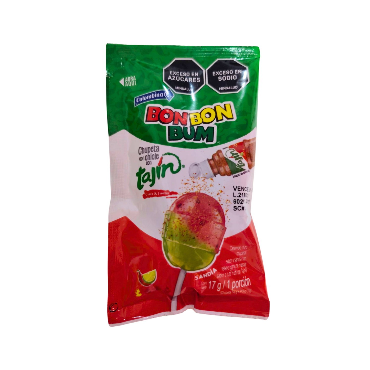 Bon Bon Bum con Tajín x 17g