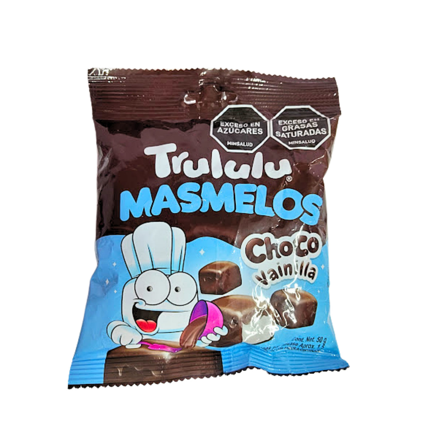 Trululú Masmelos Choco Vainilla x50g unidad